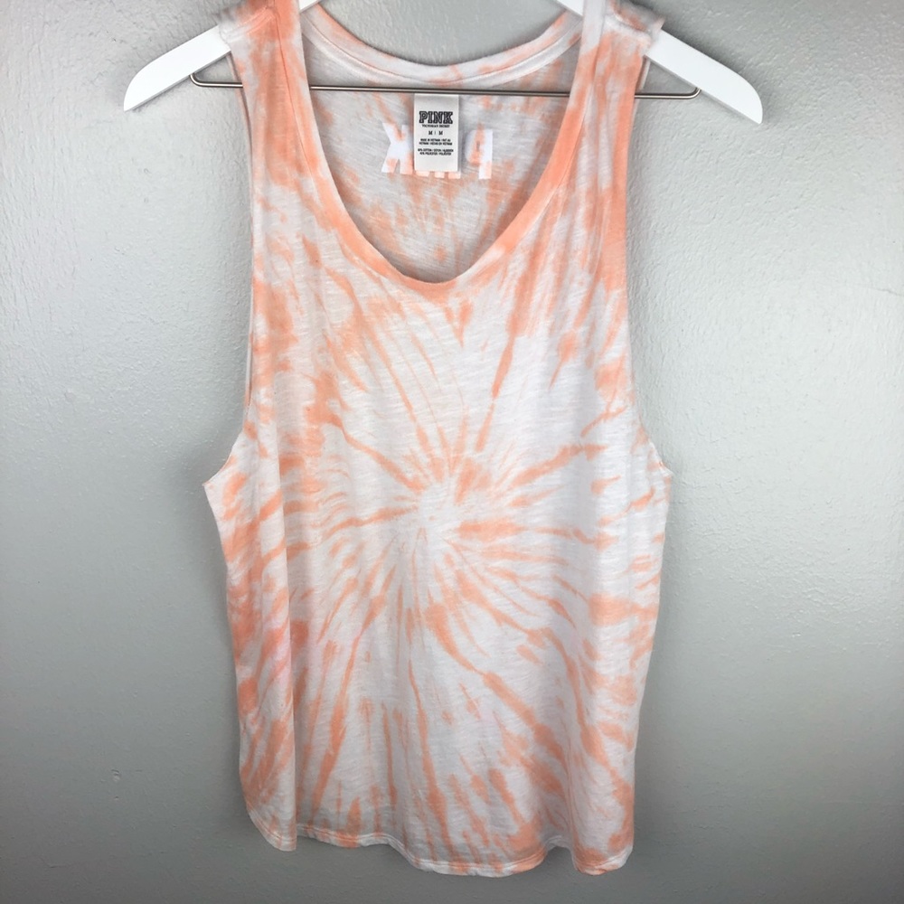 PINK peach Tye Dye Tank